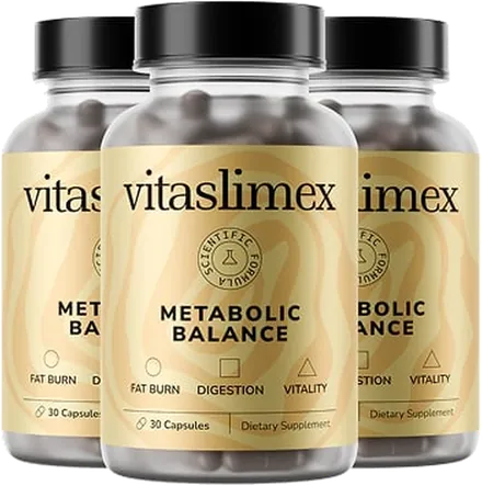 Vitaslimex Capsules 90 päivän pakkaus — kolme purkkia